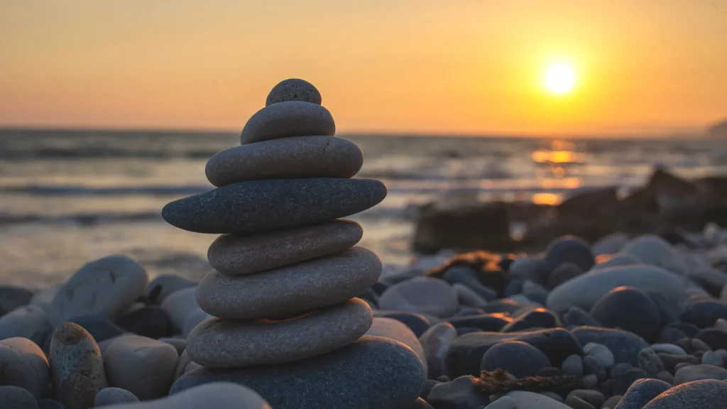 Mature warrior therapy hero cairn sunrise