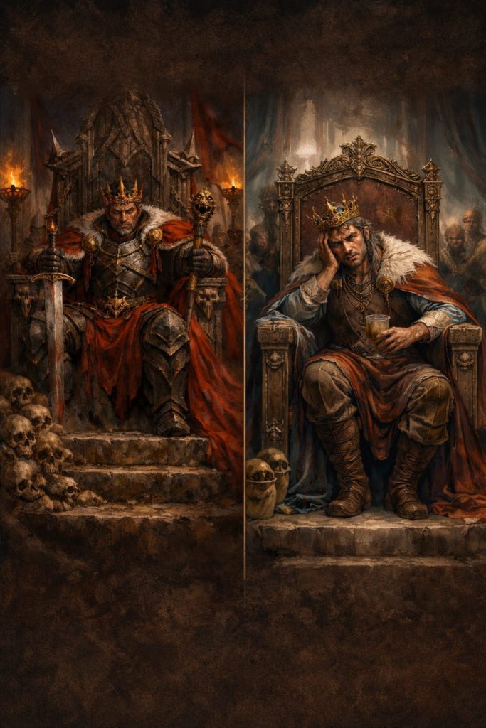 Immature King Archetype tyrant and weakling patterns in men’s mental health